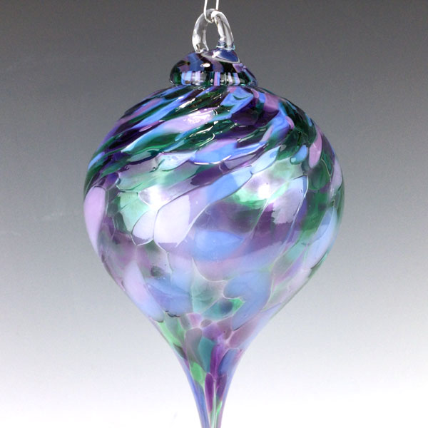 Pointed Ornament in Cool Mix by Rosetree Glass - Image 2